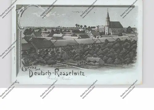 OBER-SCHLESIEN - GLOGAU - DEUTSCH RASSELWITZ, Mondscheinlithographie