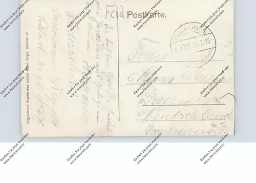 OBER-SCHLESIEN - OPPELN / OPOLE, Oderpartie, Binnenschiffe, 1915, deutsche Feldpost