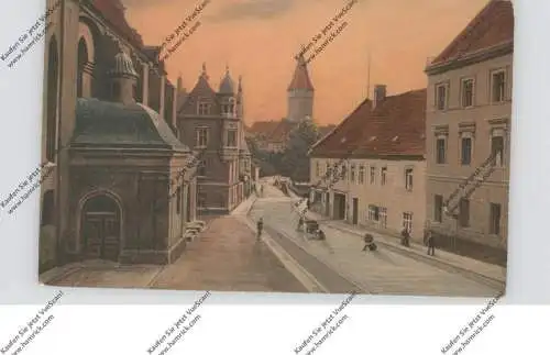 OBER-SCHLESIEN - OPPELN / OPOLE, Schloßstrasse mit Piasten-Schloß