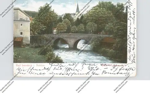 NIEDER-SCHLESIEN - BAD LANDECK / LADEK ZDROJ, Villa Weberbauer, 1908, portofreie Soldatensache