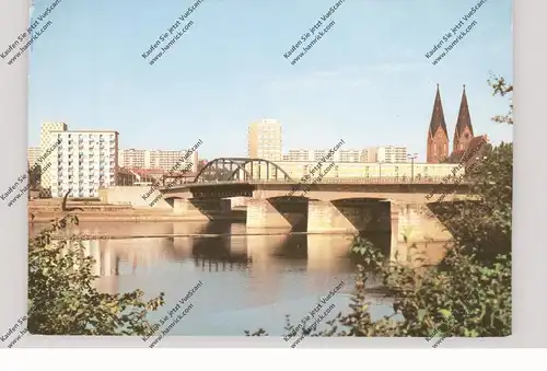 0-1200 FRANKFURT / Oder, Oderbrücke, Grenze zu Polen