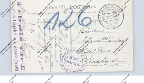 F 02870 CREPY EN LAONNOIS, Sablieres de Serival, 1916, deutsche Feldpost