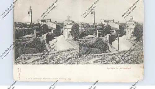 I 33051 AQUILEJA, Stereo-AK, Knackstedt & Näther Hamburg