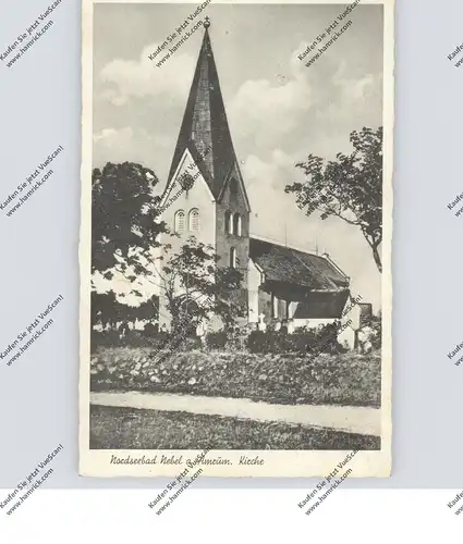 2278 NEBEL auf Amrum, Kirche, 1950