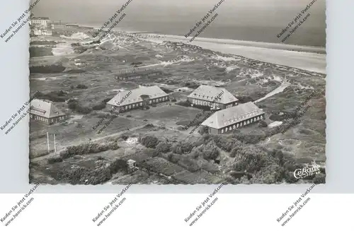 2946 WANGEROOGE, Bremer Kinderheim, Luftaufnahme, 1956