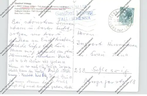 I 39017 VIDEGG, Gasthof Videgg