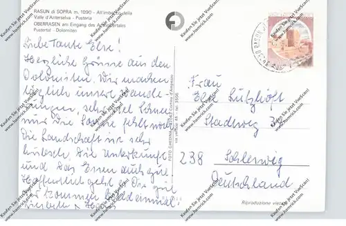 I 39030 RASEN - ANTHOLZ - OBERRASEN, Dorfansicht