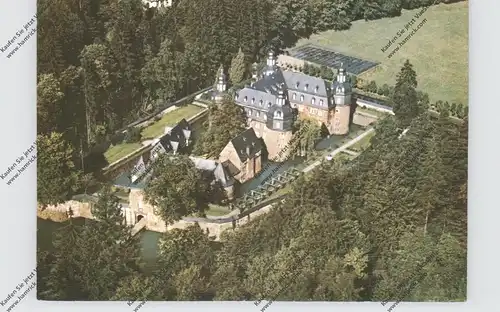 5242 KIRCHEN - FRIESENHAGEN, Schloß Krottorf, Luftaufnahme 1965, rücks. leichte Abschürfung