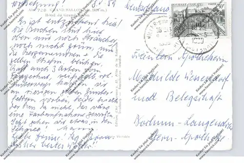 F 68500 GUEBWILLER / Gebweiler, Grand Ballon / Großer Belchen, Hotel