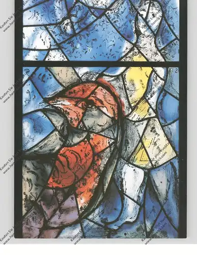 6500 MAINZ Pfarrkirche St. Stephan, Marc Chagall Chorfenster - Polarität der Schöpfung