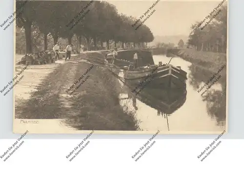 BINNENSCHIFFE - CANAL DU RHONE, Mulhouse, Steinverladung