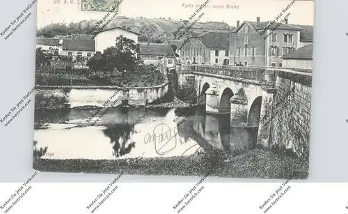 F 57630 VIC SUR SEILLE, Partie bei der neuen Brücke, 1914
