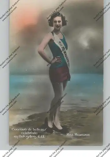 USA - WISCONSIN - MILWAUKEE, MISS MILWAUKEE, Concurso de belleza, Galveston