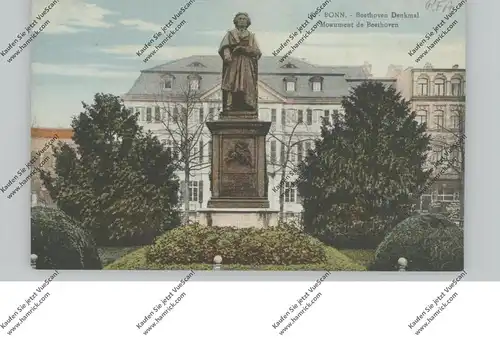 5300 BONN, BEETHOVEN - Denkmal, 1927