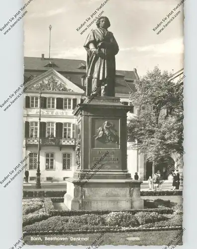 5300 BONN, BEETHOVEN - Denkmal und Hauptpost, 1956