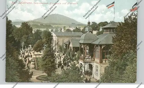 NIEDER - SCHLESIEN - BAD SALZBRUNN / SZCZAWNO ZDROJ, Kurpromenade, Elisenhalle und Hochwald, 1910