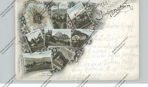 8165 FISCHBACHAU - BIRKENSTEIN, Lithographie 1898, 8 Bilder