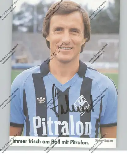SPORT - FUSSBALL - WALDHOF MANNHEIM, GÜNTER SEBERT, Autogramm