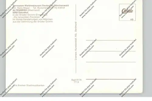 5068 ODENTHAL - ALTENBERG, Märchenwald Altenberg