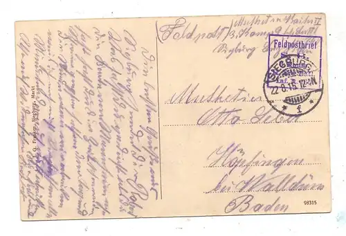 5200 SIEGBURG, Michaelsberg und Umgebung, 1915, Feldpost