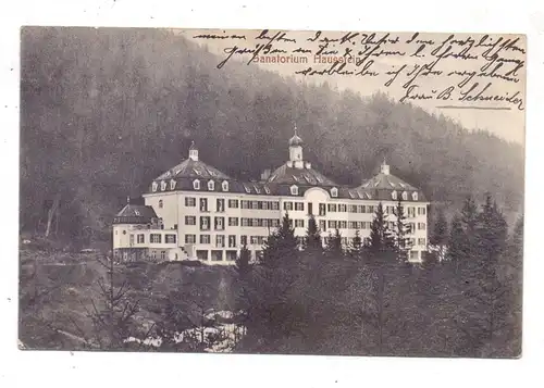 8351 SCHAUFLING, Sanatorium Hausstein, 1910