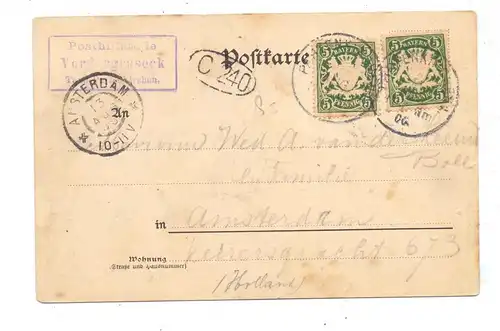 8100 GARMISCH - PARTENKIRCHEN, Partnachklamm (Eingang), 1900. Posthilfsstelle Vodergraseck