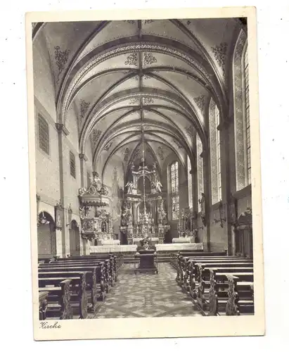 5352 ZÜLPICH - FÜSSENICH, St. Nikolaus-Stift, Innenansicht, 1955