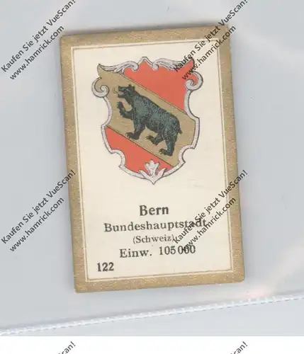 CH 3000 BERN BE, Stadtwappen, Abdulla Sammelbild / Cinderella