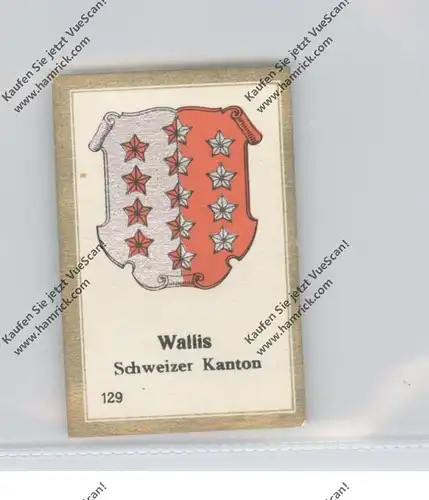 WALLIS - Kantonswappen, Abdulla Sammelbild / Cinderella