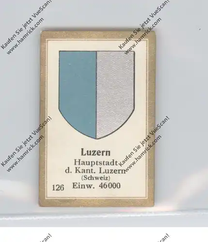 CH 6000 LUZERN LU - Stadtwappen, Abdulla Sammelbild / Cinderella