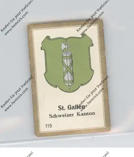 ST. GALLEN - Kantonswappen, Abdulla Sammelbild / Cinderella