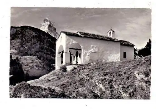 CH 3920 ZRMATT VS, Blatten mit Matterhorn, 1961