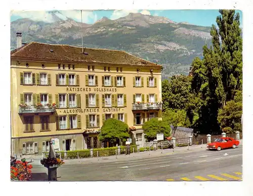 CH 7000 CHUR GR, Rätisches Volkshaus mit Calanda, Alkoholfreies Hotel - Restaurant