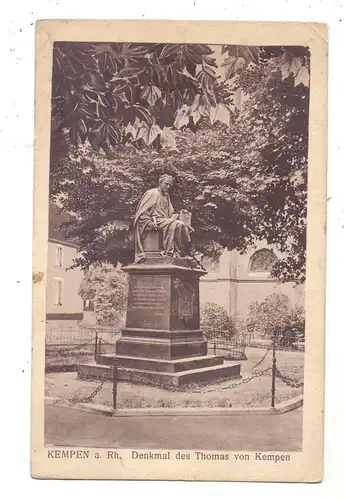 4152 KEMPEN, Denkmal des Thomas von Kempen, 192..