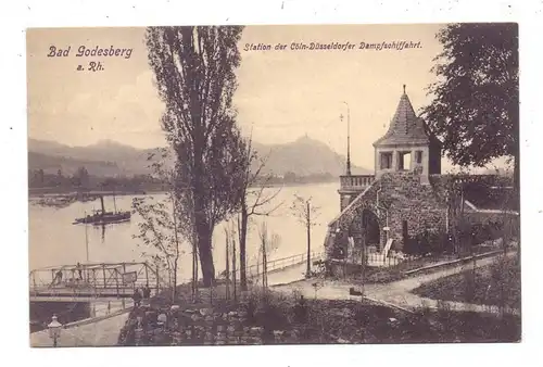 5300 BONN - BAD GODESBERG, Station der Köln-Düssseldorfer Dampfschiffahrt