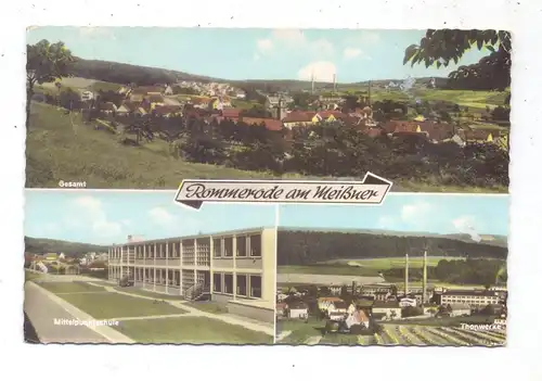 3432 GROSSALMERODE - ROMMERODE, Thonwerke, Mittelpunktschule, Panorama
