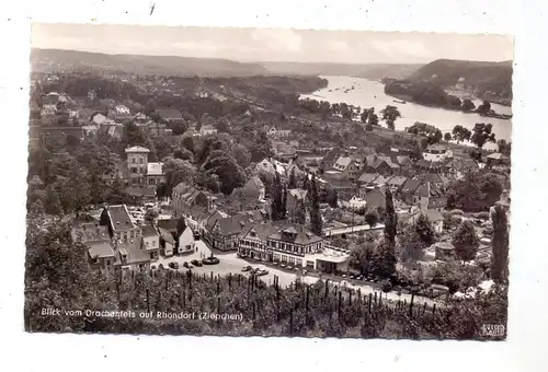 5340 BAD HONNEF, Blick vom Drachenfels auf Rhöndorf (Ziepchen)