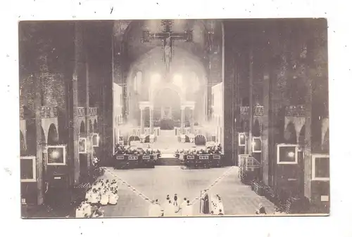 ENGLAND - LONDON, Westminster Cathedral, Archbishop Reading Prayers Before Tracing Alphabets