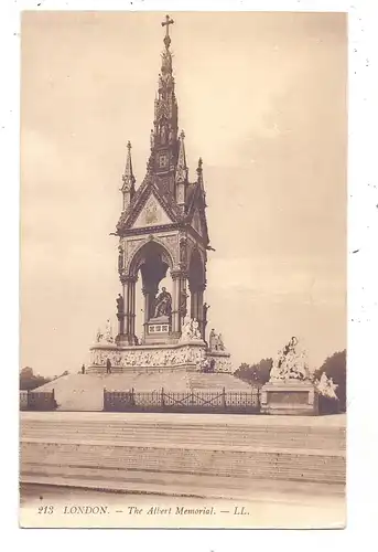 UK - ENGLAND - LONDON, The Albert Memorial, LL Louis Levy # 213