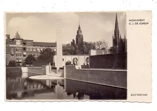 ZUID-HOLLAND - ROTTERDAM, Monument G.J. DE JONGH, 1935