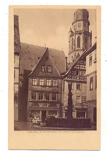 8630 COBURG, Steingasse mit Moritzkirche