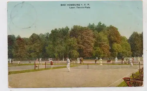 6380 BAD HOMBURG, Lawn Tennis - Platz, 1909, color