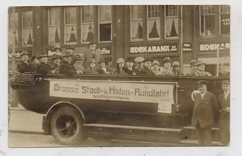 2000 HAMBURG, Omnibus, Stadt- und Hafen- Rundfahrt, EDEKABANK, 1926
