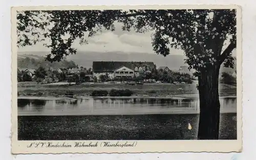 3417 BODENFELDE - WAHMBECK, N.S.V. Kinderheim, Landpoststempel "Wahmbeck über Bodenfelde", kl. Abschürfung
