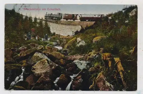 0-3700 WERNIGERODE - SCHIERKE, Brockenbahn am Eckerloch, 1922