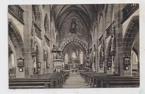 5430 MONTABAUR, Pfarrkirche, Innenansicht, 1937