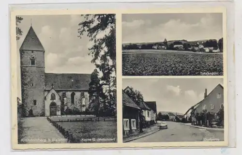 4800 BIELEFELD - KIRCHDORNBERG, Dorfpartie, Kirche, Dorfansicht, 1960