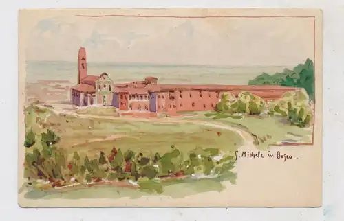 I 40100 BOLOGNA, S. Michele in Bosco, Künstler-Karte, ca. 1900