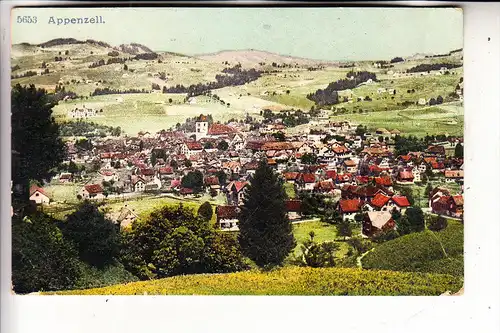 CH 9050 APPENZELL, Panorama, 2 Ecken min. berieben