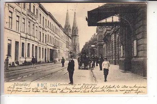 4000 DÜSSELDORF, Tonhallenstrasse mit Marienkirche, 1904